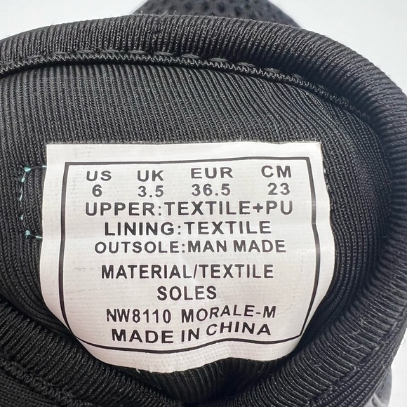 US Polo Association NW8110 Morale -M Black Sneaker Pink Turquoise Accents size 6 - Picture 10 of 11